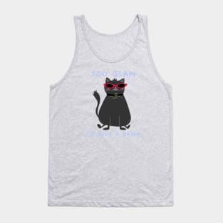 Too Glam to Give A Damn Cat Tank Top